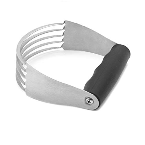 VIGE Stainless Steel Pastry Blender Home Flour and Oil Mixer Biscuit Play Powder Device Durable Cream Cutter Kitchen Tools - Silver