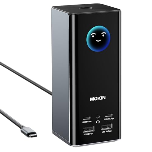 MOKiN Smart Display Docking Station 3 Monitors, für Mac(Driver Required)