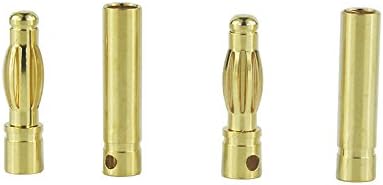 OliYin 30 works 4mm Gold Plated Male & Female Bullet Banana Plug Connector for ESC Battery (30 Male + 30 Female) - Image 4