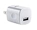 Safewire 5W Single Port High Speed Universal USB Travel Power Adapter Home Wall Charger Plug for Apple iPhone, iPod, iPad Air Mini Pro, Samsung Galaxy Edge Note, LG, HTC, Google Nexus Pixel (White)