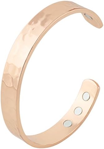 Pure Copper Magnetic Bracelet Arthritis - Hammered Finish