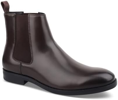 ALFANI Mens Brown Heel Pull-Tab Luka 2 Round Toe Block Heel Chelsea Boot 12 M ALFANI Mens Brown Heel Pull-Tab Luka 2 Round Toe Block Heel  main image 3