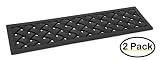 BIRDROCK HOME 9 x 30 Rubber Stair Mat with Basket Weave Design - Tread Mat - Keeps Your Floors Clean - Outdoor Doormat - Decorative Design (2 Pack)