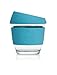 JOCO 8oz Glass Reusable Coffee Cup (Blue)