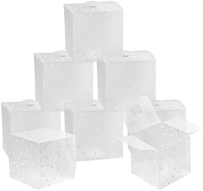 Ph Pandahall 30個入り ギフトボックス 透明 6x6x6cm 折り畳みボックス お菓子箱 キャンディー 小物入れ クリアギフトボックス 包装箱 Ph Pandahall 30個入り ギフトボックス 透明 6x6x6cm 折り畳みボックス お菓子箱 キャンディー 小物入れ クリアギフトボックス 包装箱