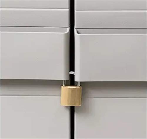 te Freistehender Gartenschrank, abschließbarer Außenschrank, Gartenschuppenschrank mit 3 Ablagen für Terrasse, Werkzeug… – Bild 5