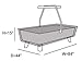 Covermates Air Hockey Table - Light Weight Material, Weather Resistant, Outdoor Living Cover, 84W x 44D x 15H, Black