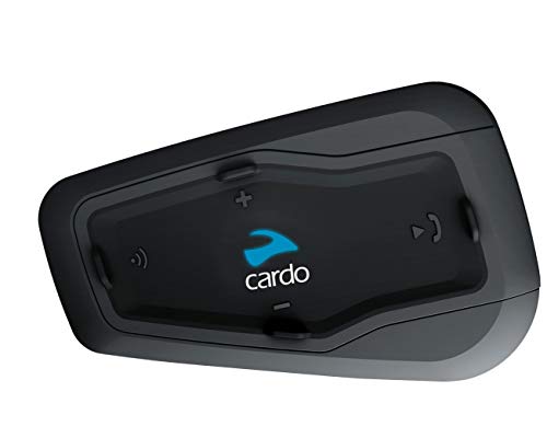 cardo freecom 1 plus-sistema de comunicación bluetooth de 2 vías para motocicleta con audio hd para un solo conductor a pasajero 