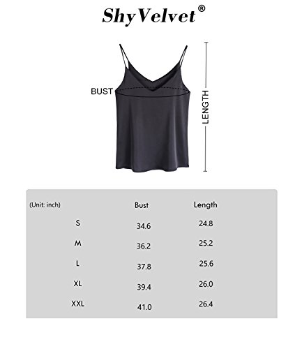 ShyVelvet Women Summer Cami Camisole Halter Top Plus Size Tank Top Sexy V Neck Crop Top,Black,Small - Thumbnail 7