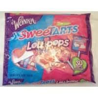 Amazon.com : Wonka Sweet Tarts Lollipops - 30 Ct, - Heart Shaped Cherry