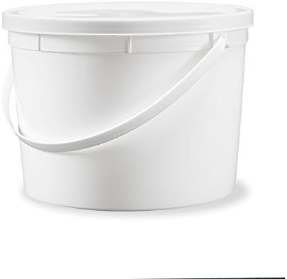 ePackageSupply T801134B, L801 1 gallon Buckets with Lids - 5 pack White