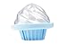Cupcake Bath Bomb Mold Silicone & Plastic- Make Bath Bomb Cupcake Easy- by Ian's Choice (1 Sets)