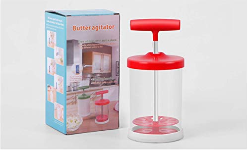 Manual Professional Whipping Cream Dispenser - Handheld DIY Whipped Cream Dispenser - Perfect Cream Whipper Maker for Gift,Lid,17-Ounce Capacity (500ml) (Red) - Thumbnail 5