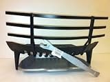 Inglenook Fireside Grate Set Ash Pan Handle Firefront Coal Saver Fire 192 17" view 3