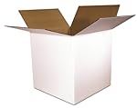 The Packaging Wholesalers Shipping Boxes. 6 x 6 x 6 Inches, White, 25-Count (BS060606W)