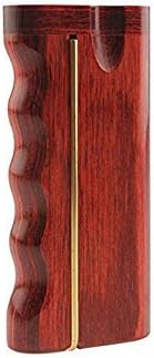 Omnya - Wooden Storage Box For Tobacco with Spiked Bat, Quality Hard Rosewood