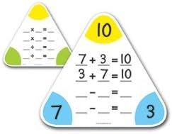 SCBLER3799-4 - WRITE amp; WIPE FACT FAMILY BOARDS pack of 4