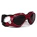 Vevins Dog Goggles Sunglasses for Middle & Large Dog, UV Protective Foldable Pet Sunglasses Adjustable Waterproof Eyewear(Red)