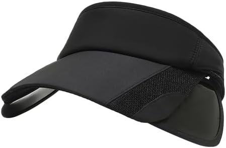 Womens Sun Visor Hat Retractable Wide Brim UPF 50+ Men Sport 