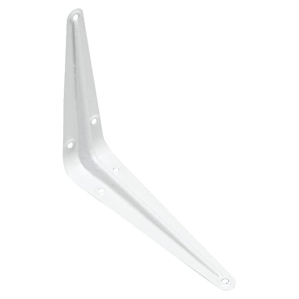 Merriway BH05494 (12 Pcs) London Style Shelf Brackets 225 x 175mm (9 x 7 Inch) White - Pack of 12 Pieces