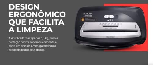ProCalc Fragmentadora de Papel 10 folhas AS1060SB 110v Aurora, Multicores