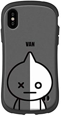 OZJJ0231 BT21 BTS Phone Case Cellphone Cover Liquid Gel Cartoon for iPhone 7 8 6S Plus X XS Max (For iPhone X, grey)