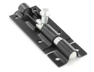 Ironmongery World Garden Gate Shed Sliding Door Tower Bolt Black - 3, 4, 6, 8 Inch - 4 Inch