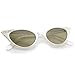 zeroUV Women's Retro Rhinestone Embellished Cat Eye Sunglasses 51mm