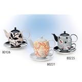 Tea for one Set Corazon Keramik 4 Teilig Kanne: 0.4 L, Taxes