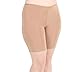 Undersummers Classic Shortlette: Rash Guard Slip Shorts (Large, Beige)