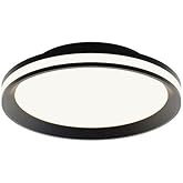 AFX SNAF12LAJD1BK Sona - 25W 1 LED Flush Mount-2.4 Inches Tall and 12 Inches Wide, Finish Color: Black