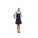 French Toast School Uniform Girls 2-in-1 Pleated Dress, Navy, 8