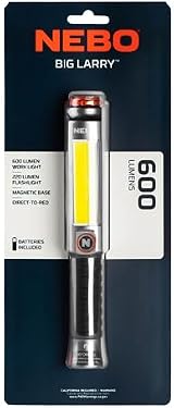 NEBO Big Larry 3 Work Light 600 Lumen COB 3 AA Batteries Included view 2