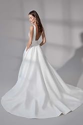 Bekvamlighet Satin Wedding Gowns for Bride with