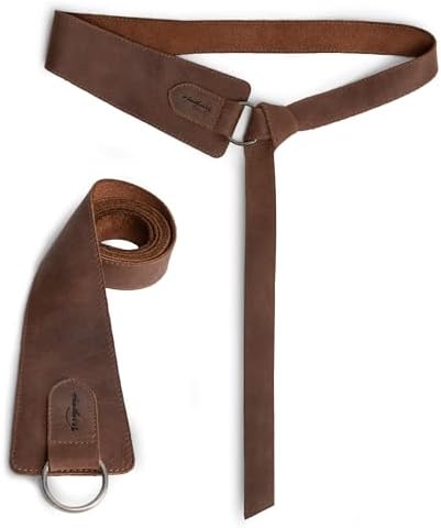 Full Grain Leather No-Buckle Waist Belt Handmade Women\'s Fashion Accessory Amazon.com: Heather main image 4