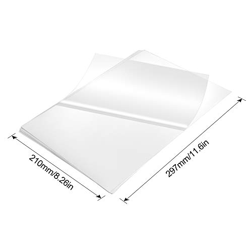 Printable Transparent Sticker Paper 8.5" X 11" Blank Custom Label