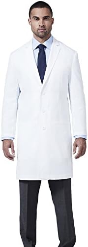 slim fit white coat