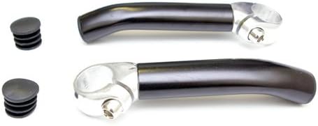 Black Widow Lightweight and Comfortable Bar Ends With Plugs for 22.2mm Bars