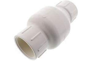 Matco-Norca 523T08 2" PVC In-Line Check Valve w/SS Spring (Threaded)
