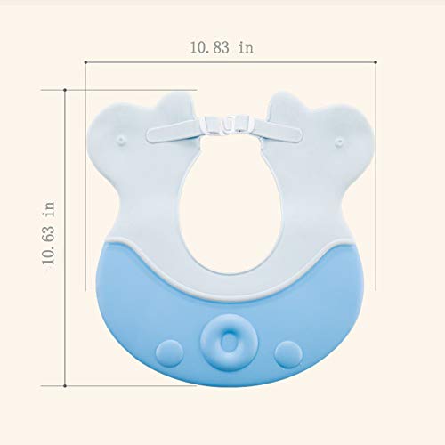 Vanly Baby Shampoo Cap, Adjustable Baby Bath Visor Hat for Kids, Toddlers, Children | Flexible Waterproof Shower Bathing Protection | for Showers, Bathtub, Sun Bathing, Hair Cutting/Trimming (Blue) - Thumbnail 6