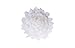 Clever Creations Red and White Flower 3 Pack Christmas Tree Ornaments