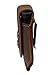 New Barsony Brown Leather Single Magazine Pouch for Mini/Small 22 25 32 380