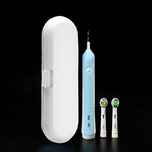 2 Pack Travel Electric Toothbrush Case, Oral-B Phillips Electric Toothbrush Holder Cover, Anti Bacterial Portable Hard Plastic Toothbrush Store Box Bag Fits Oral-B Pro 1000, Pro 2000, Pro 3000 - Thumbnail 6