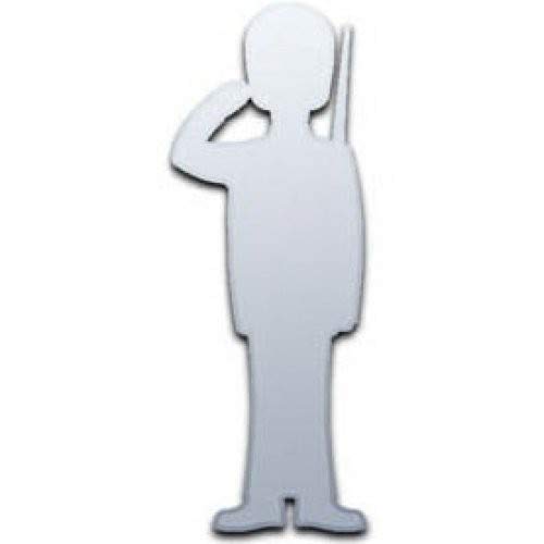 Soldier Saluting Mirror 12cm x 10cm