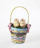 Boyds Bears Willow & Tula's Easter Basket with Eggsley McNibble 4021168 - NEW!