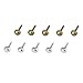 Mini Parisienne Round Head Clips in Assorted Colours for Scrapbooking - 200 Pieces