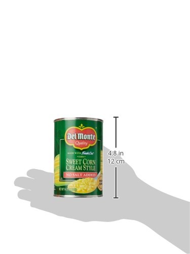 DEL MONTE CREAM STYLE SWEET CORN NO SALT ADDED, 14.75 OZ
