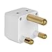 South Africa Adapter by Yubi Power 2 in 1 Universal Travel Adapter with 2 Universal Outlets - 3 Pack - Black White Blue - Type M for South Africa, Lesotho, Mozambique, Namibia, Nepal and more!