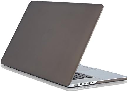 WINHI Rubberized Hard Folio Case for Apple MacBook Pro 13 Inch with Retina Display Model: A1425 and A1502 (Match Keyboard Protective Film)- Gray