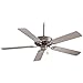 Minka-Aire F547-BS Contractor 52 Inch Pull Chain Ceiling Fan in Brushed Steel Finish